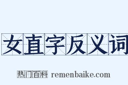 女直字反义词是什么意思的图片